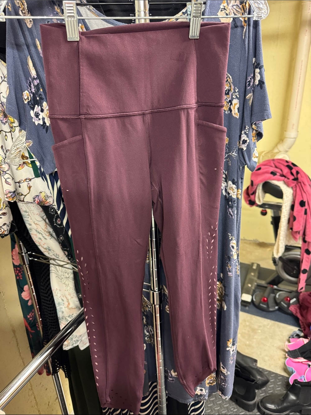 Athleta High-Rise Leggings in Plum